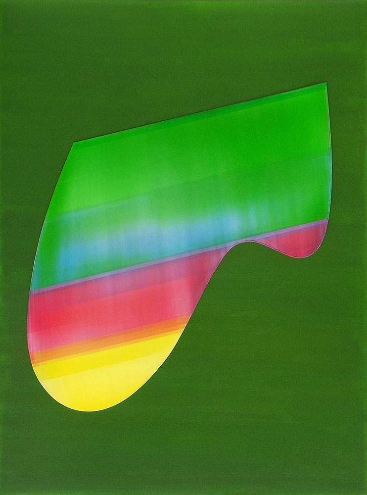 "Green Palette", 2015, Acrylic on Canvas, 66" x 48"